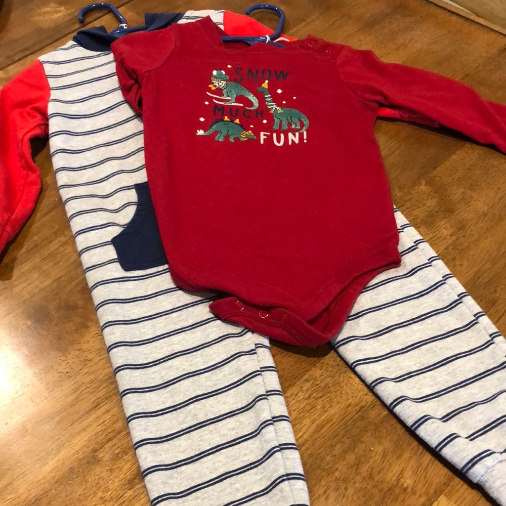 Carter's Red and Blue Bodysuits Classic One Pieces